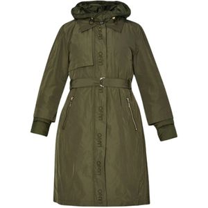 Liu Jo, Dames, Mantels, Groen, Maat: L Poliester,