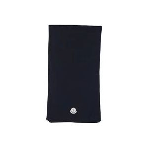 Moncler Logo Sjaal , Blue , Heren , Maat: ONE Size