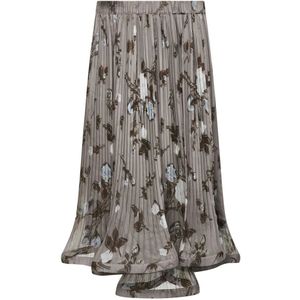 P.a.r.o.s.h., Dames, Rokken, Grijs, Maat: S Chiffon,