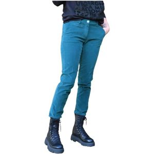 Mason's, Dames, Broeken, Groen, Maat: M Velours,