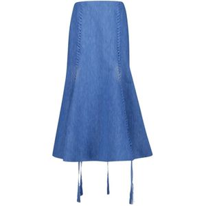 Gabriela Hearst, Dames, Rokken, Blauw, Maat: XS Denim,