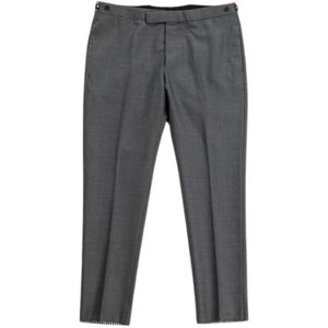 Thom Browne, Heren, Broeken, Grijs, Maat: L Wol,