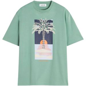 Lanvin, Heren, Tops, Groen, Maat: XL Katoen,