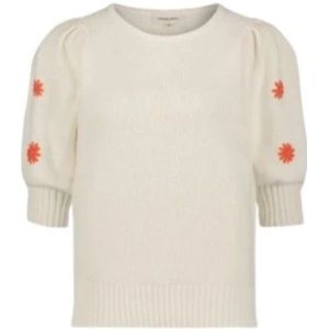 Fabienne Chapot, Dames, Truien, Wit, Maat: S Katoen,