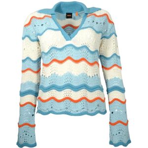 Hugo Boss - V-hals Knitwear - Veelkleurig - Katoen
