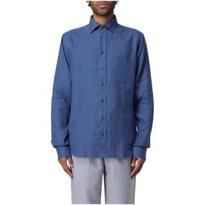 Sease, Heren, Overhemden, Blauw, Maat: XL