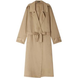 Mes Demoiselles, Dames, Mantels, Beige, Maat: XS Linnen,