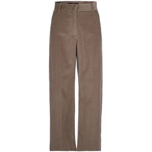 Max Mara - Pantalone Tania Sabbia - Broek - Bruin - Wijd Uitlopend Silhouet