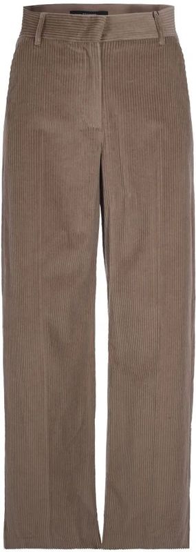 Max Mara - Pantalone Tania Sabbia - Broek - Bruin - Wijd Uitlopend Silhouet
