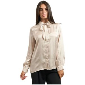 YES Zee, Dames, Blouses & Shirts, Beige, Maat: XS Viscose,