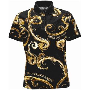 Versace Jeans Couture, Heren, Tops, Zwart, Maat: XS