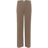 Soaked in Luxury - Ribbroeken - Bruin - Wijde Broek - Brede Elastische Tailleband