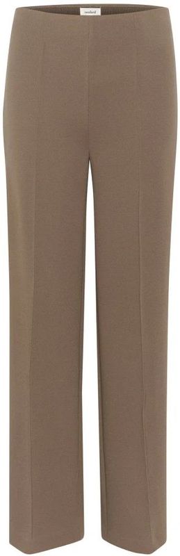 Soaked in Luxury - Ribbroeken - Bruin - Wijde Broek - Brede Elastische Tailleband