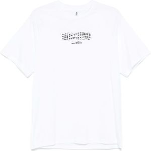 Moschino, Heren, Tops, Wit, Maat: S Katoen,