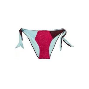 Twinset Kleur Blok Lurex Bikini Bodems , Multicolor , Dames , Maat: S