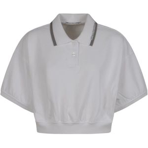 Alexander Wang, Dames, Tops, Wit, Maat: S Katoen,