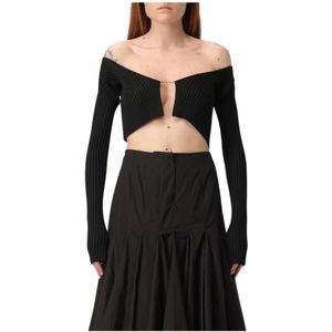 Jacquemus, Dames, Tops, Zwart, Maat: M