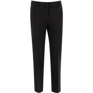 Ermanno Scervino, Dames, Broeken, Zwart, Maat: S Wol,