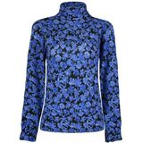 Fabienne Chapot - Billy - Blousetop - Blauw - Viscose - Elastaan - Turtleneck