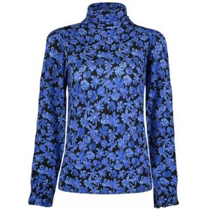 Fabienne Chapot - Billy - Blousetop - Blauw - Viscose - Elastaan - Turtleneck