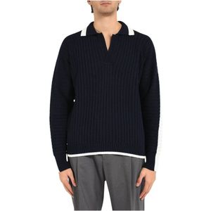 Daniele Alessandrini, Heren, Truien, Blauw, Maat: M Wol,