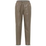 Carlo Colucci - Leren Broek - Bruin - Dames