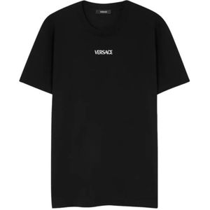 Versace, Heren, Tops, Zwart, Maat: M