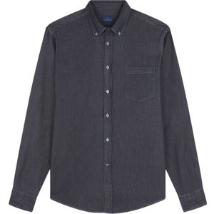 Paul & Shark, Heren, Overhemden, Grijs, Maat: 6XL Denim,