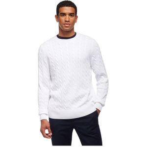 Brooks Brothers, Heren, Truien, Wit, Maat: M Katoen,