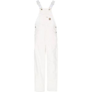 Carhartt Wip, Heren, Jumpsuits & Playsuits, Wit, Maat: W32 L32 Katoen,