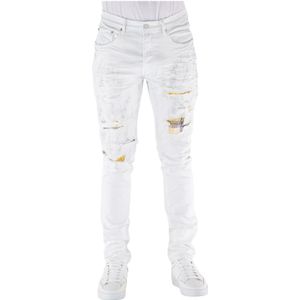 Purple Brand, Heren, Jeans, Wit, Maat: W34 Katoen,