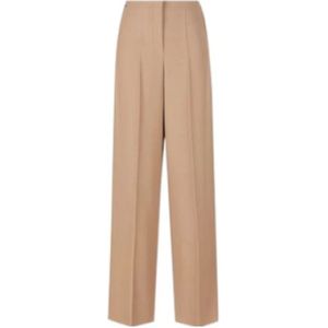 Fendi Hoge taille wollen broek , Beige , Dames , Maat: M