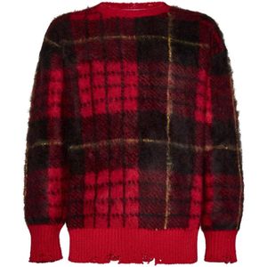 Alexander McQueen, Heren, Truien, Rood, Maat: S Mohair,
