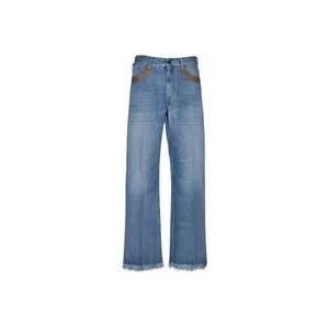 Fendi Denim straight cut jeans , Blue , Heren , Maat: W31