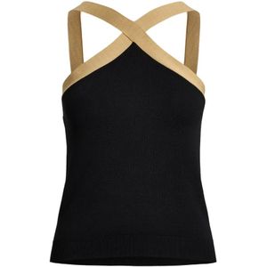 Ralph Lauren, Dames, Tops, Zwart, Maat: M