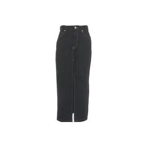 Pinko Denim Skirts , Black , Dames , Maat: M