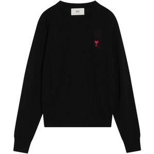 Ami Paris, Heren, Truien, Zwart, Maat: S