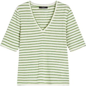 Weekend Max Mara, Dames, Tops, Veelkleurig, Maat: M Linnen,
