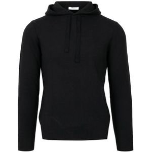 Paolo Pecora, Heren, Sweatshirts & Hoodies, Zwart, Maat: 2XL Wol,