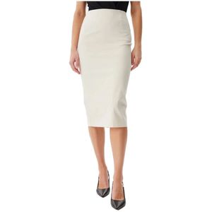 Guess, Dames, Rokken, Beige, Maat: XS Viscose,