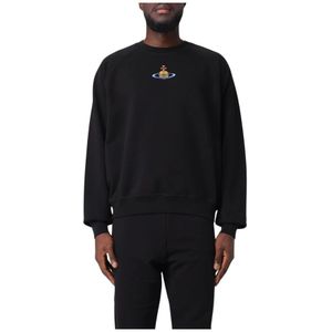 Vivienne Westwood, Heren, Sweatshirts & Hoodies, Zwart, Maat: 2XL Katoen,