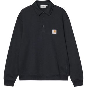 Carhartt Wip, Heren, Tops, Blauw, Maat: L Katoen,