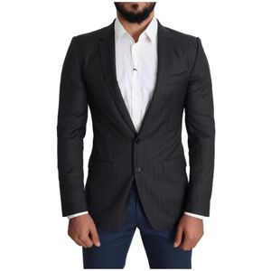 Dolce & Gabbana - Martini - Wollen Blazer - Zwart - Heren