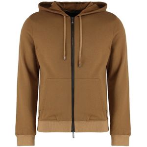 Moorer, Heren, Sweatshirts & Hoodies, Bruin, Maat: M