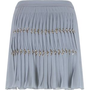 Alberta Ferretti, Dames, Rokken, Grijs, Maat: 2XS Zijde,