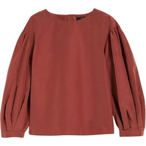 Max Mara, Dames, Blouses & Shirts, Rood, Maat: XS Taf,