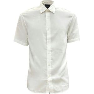 Emporio Armani, Heren, Overhemden, Wit, Maat: M