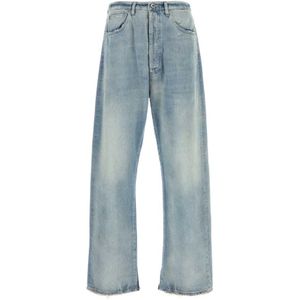 Maison Margiela - Blauwe Straight Leg Jeans - Heren - Denim