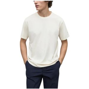 Ecoalf, Heren, Tops, Wit, Maat: S Katoen,