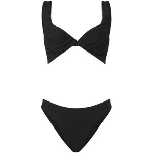 Hunza G, Dames, Badkleding, Zwart, Maat: ONE Size Polyamide,